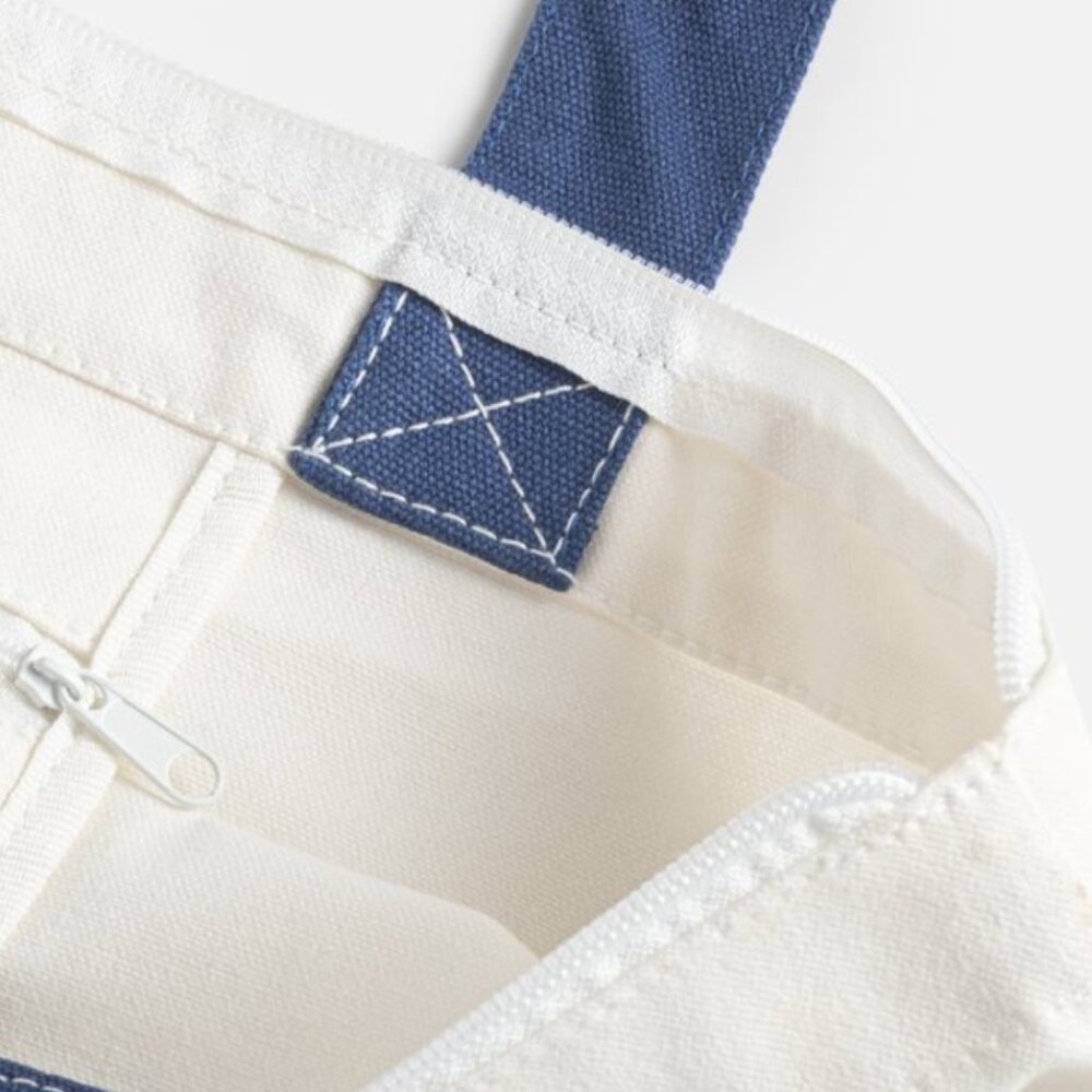 🌴NEW!Large Zip Cotton Tote Bag  "CaliforniaLover" my Art print. - Picture 4 of 6